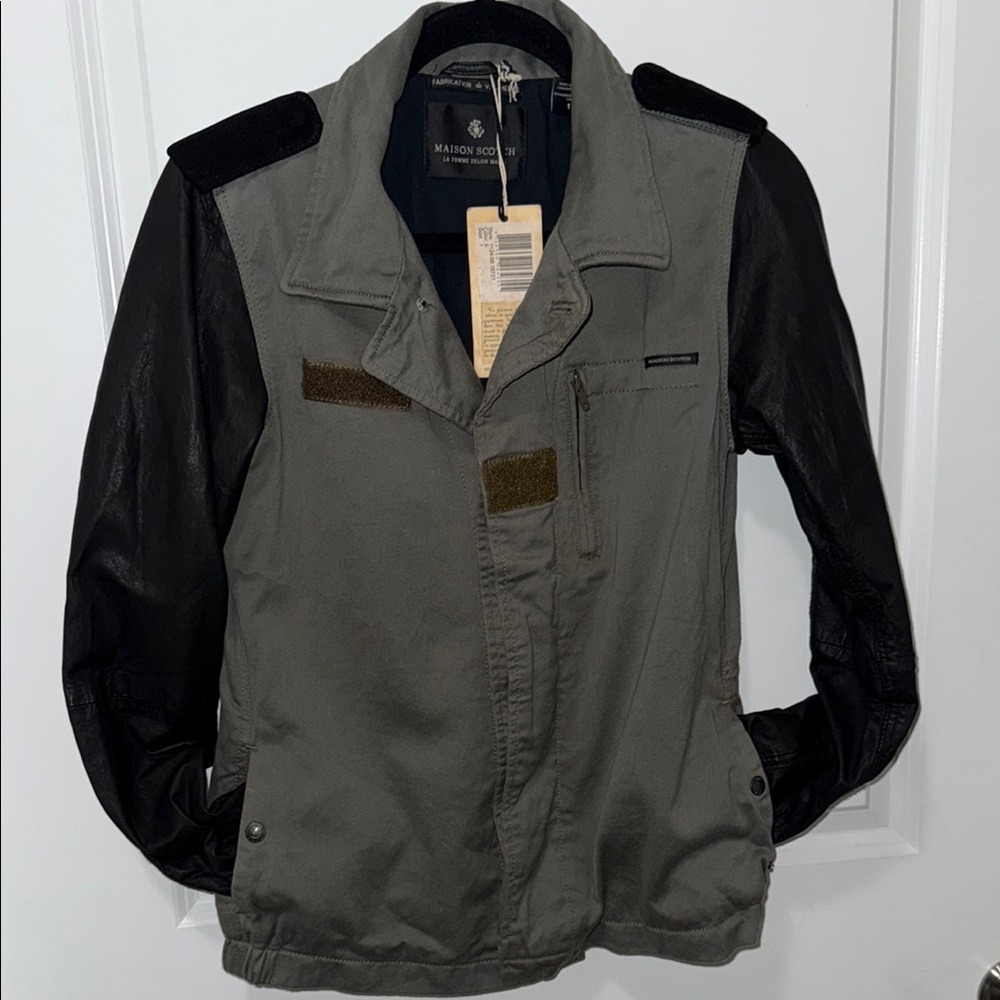 Scotch & Soda Gray and Black Utility Jacket